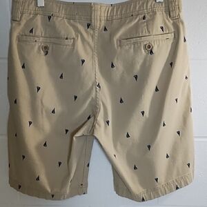 Tan Khaki Soft Brushed Cotton Stretch Shorts Comfort Waist 4 Pockets